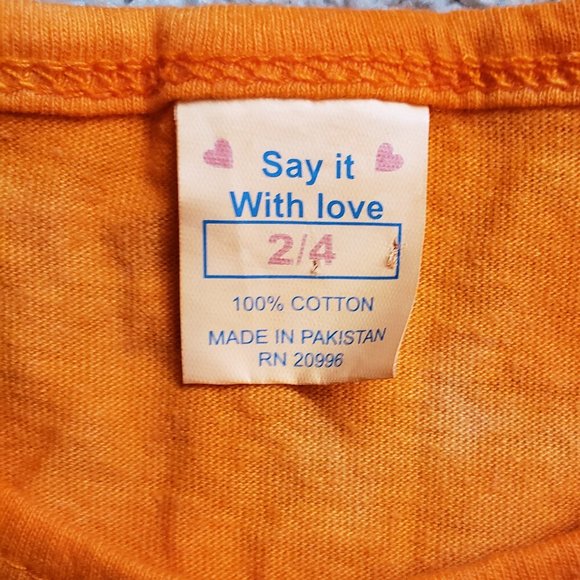 Say It With Love Tie Dye Fringed Top Toddler 2/4 - Picture 3 of 7